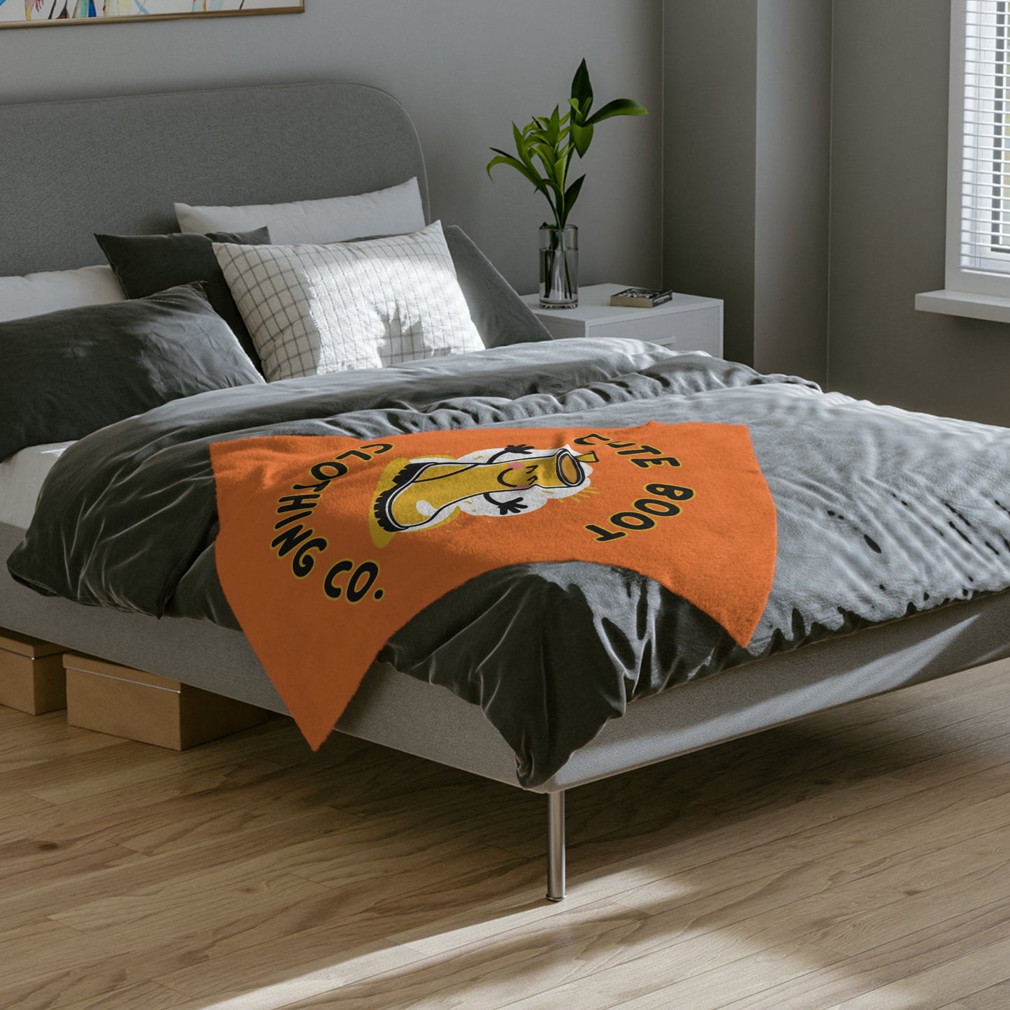 Cute Boot Clothing Microfiber Blanket - 3 Sizes